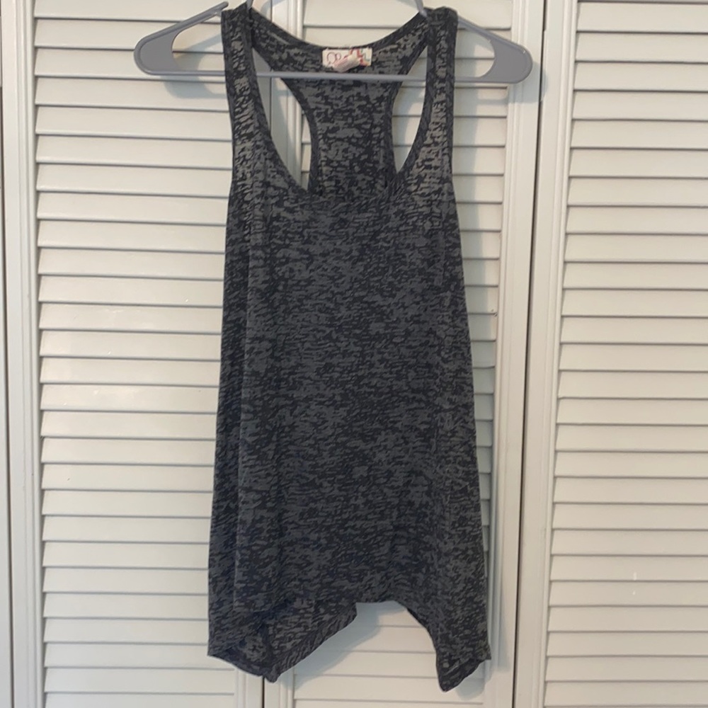 Athleisure Asymmetrical Racerback Tank
